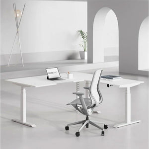 GRID Elevating Desk Pro L-Shape Table - GRID Furniture