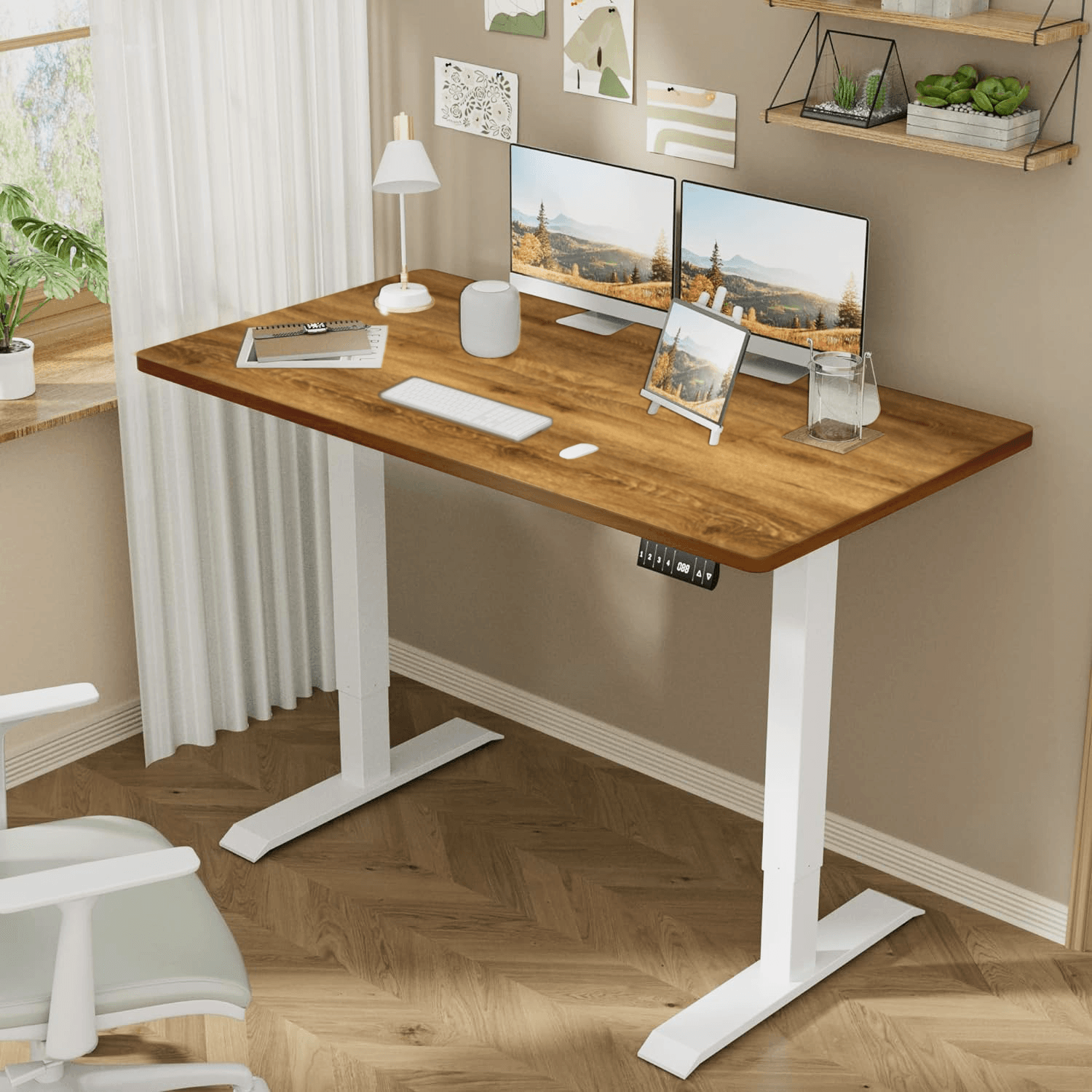 Elevating Computer Desk GRID Elevating Desk ( Single Motor ) – GRID Furniture