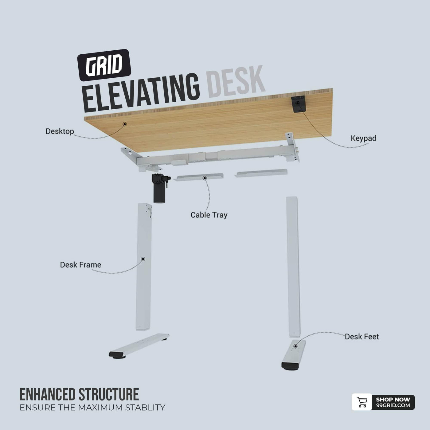 GRID Elevating Desk Series – GRID Furniture
