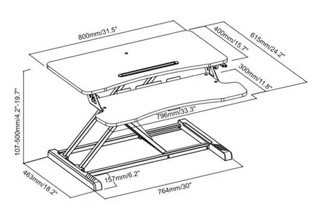 GRID Levitating Standing Desk