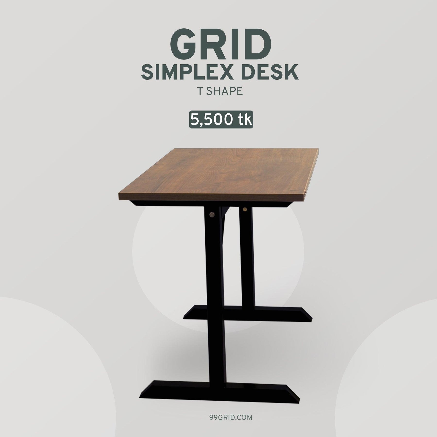 GRID Simplex Desk - T Shape – GRID Furniture