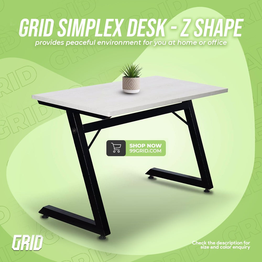 GRID Simplex Desk - Z Shape