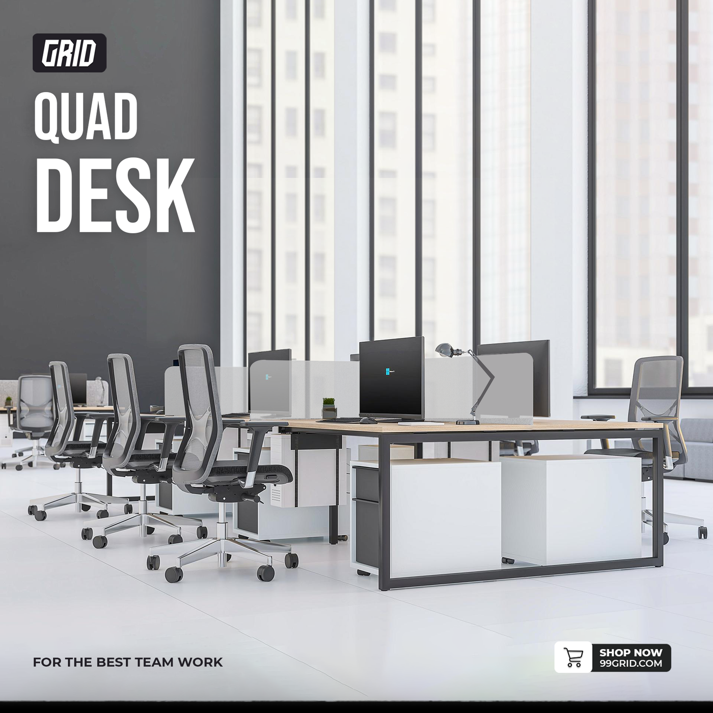 GRID Quad Desk